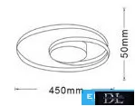 Lampă de tavan UNIVERSO 32 W 2560 lm CCT.Kap D450x50 mm  IP20 albă