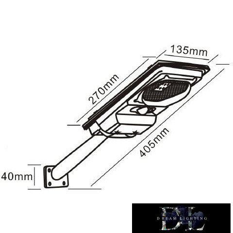 Lampă stradală solară UNIVERSO 3w-6V 3,2V-2,5AH 150lm 7000k IP65 negru