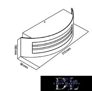 UNIVERSO Lampă de perete pentru exterior 1xE27 max.14w IP44 crom/alb 315x90x100mm 5 ani