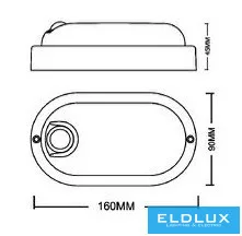 UNIVERSO Lampă de exterior cu senzor de mișcare 9w 820lm 6500k 160x90x45mm IP56 alb 5 ani