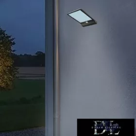   Lampă solară UNIVERSO-PIR 3,7 V-2000 mAH 5,5 V-1,8 W CCT IP65 negru