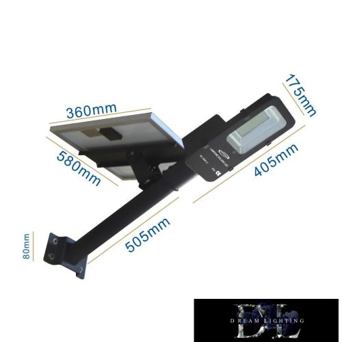 Spot solar UNIVERSO 3,2 V-30 AH 2000 lm 6500 k-7000 k IP65 negru 910 x 580 x 175 mm