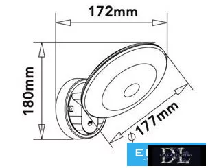 UNIVERSO Lampă de perete pentru exterior cu senzor de mișcare 10 W 1100 lm CCT ON/OFF. IP54 alb 180 x 177 x 172 mm 3 ani