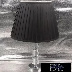   ELDLUX SHINY lampă de masă din sticlă cristal cromată E27