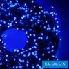 WISDOM fényfüzér kék fényű 300LED 15m zöld kábellel 8 fun. IP44