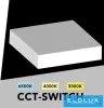 UNIVERSO Panou LED pătrat pentru exterior 22w 2000lm CCT/cap. 120° IP20 Alb 173x173x36mm