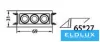 Lampă spot încastrată UNIVERSO 11W 754lm 3000k 24° IP20 132x31mm alb