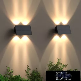   Lampă solară de perete UNIVERSO 5V 1w 60lm 3000k IP65 negru 170x80x73mm