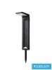 Lampă solară de grădină UNIVERSO  3,7V-2,2AH 5V-2w 200lm CCT.kap IP65 negru 573x162x90mm
