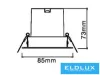 Lampă spot UNIVERSO 10 W 6500 K 645 lm 27° RA90 ∅85×73 mm decupaj: D75 IP20 alb