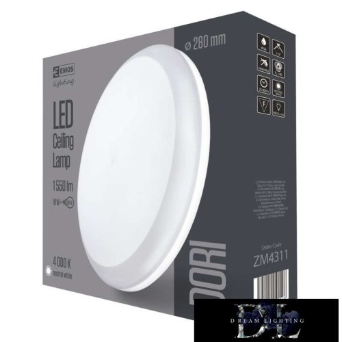 EMOS DORI Lampă LED circulară 18W 1550lm NW IP54 albă