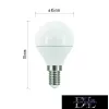 Bec LED EMOS True Light Mini Globe/E14/4,2 W/470 lm/alb natural